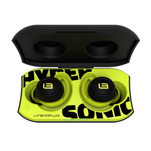 HyperSonic Evolution- Hyper Definition Bluetooth Earbuds (Wireless Charging Case, iPX7 Water Resistance, Sport Hooks)